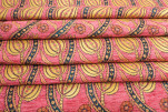 Upholstery Fabric, Turkish Fabric By the Meter, By the Yard, Pale Pink Tulip Pattern Jacquard Chenille Upholstery Fabric