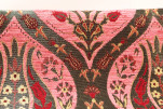 Upholstery Fabric, Turkish Fabric By the Meter, By the Yard, Pale Pink Tulip Pattern Jacquard Chenille Upholstery Fabric