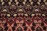 Upholstery Fabric, Turkish Fabric By the Meter, By the Yard, Black Carnation Pattern Jacquard Chenille