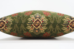 Fabric Pillow, Fabric Pillow 18x18, Moss Green Topkapi Palace Tulip Pattern Turkish Fabric Pillow Cover,Decorative Throw Pillow