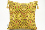 Fabric Pillow,Fabric Pillow 18x18,Pistachio Green Carnation Pattern Turkish Fabric Pillow Cover,Decorative and Throw Pillow