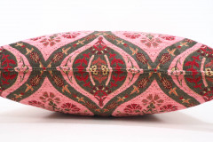 Fabric Pillow, Fabric Pillow 18x18, Pale Pink Morocco Pattern Tulip Turkish Fabric Pillow, Decorative Accent and Throw Pillow