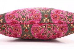 Fabric Pillow, Fabric Pillow 18x18, Mazenda Pink Morocco Pattern Tulip Turkish Fabric Pillow, Decorative Accent and Throw Pillow