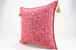 Fabric Pillow,Fabric Pillow 18x18,Pale Pink Arabian NIght Pattern Turkish Fabric Pillow Cover,Decorative Accent and Throw Pillow