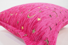 Fabric Pillow,Fabric Pillow 18x18,Mazenda Pink Arabian NIght Pattern Turkish Fabric Pillow Cover,Decorative and Throw Pillow