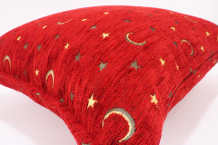 Fabric Pillow, Fabric Pillow 18x18, Red Arabian NIght Pattern Turkish Fabric Pillow Cover, Decorative Accent and Throw Pillow