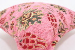 Fabric Pillow,Fabric Pillow 18x18,Pale Pink Topkapi Palace Tulip Pattern Turkish Fabric Pillow,Decorative Pillow,Throw Pillow