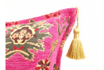 Fabric Pillow,Fabric Pillow 18x18,Mazenda Pink Topkapi Palace Tulip Pattern Turkish Fabric Pillow Cover,Decorative Throw Pillow