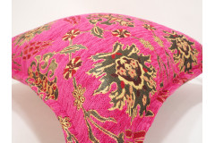 Fabric Pillow,Fabric Pillow 18x18,Mazenda Pink Topkapi Palace Tulip Pattern Turkish Fabric Pillow Cover,Decorative Throw Pillow