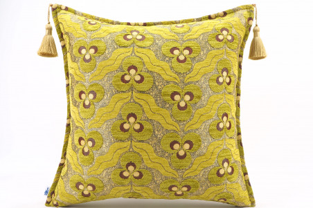 Fabric Pillow,Fabric Pillow 18x18,Pistachio Green Tiger Eyes Pattern Turkish Fabric Pillow Cover,Decorative Accent and Throw Pil