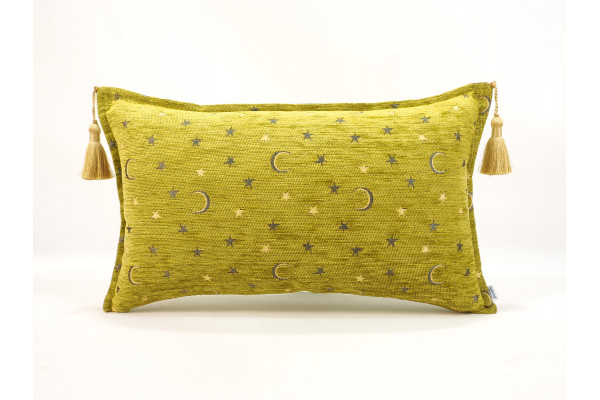 Fabric Pillow, Fabric Pillow 12x20, Pistachio Green Arabian Night Pattern Turkish Fabric Pillow Cover,Decorative Bohemian Pillow