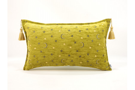 Fabric Pillow, Fabric Pillow 12x20, Pistachio Green Arabian Night Pattern Turkish Fabric Pillow Cover,Decorative Bohemian Pillow