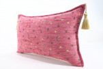 Fabric Pillow,Fabric Pillow 12x20,Pale Pink Arabian Night Pattern Turkish Fabric Pillow Cover,Decorative Accent and Throw Pillow