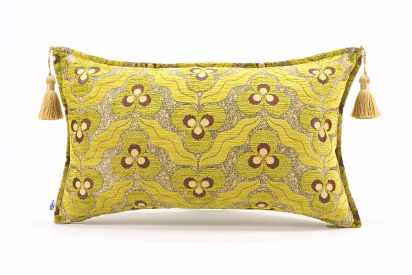 Fabric Pillow, Fabric Pillow 12x20, Pistachio Green Tiger Eyes Pattern Turkish Fabric Pillow Cover, Decorative Bohemian Pillow