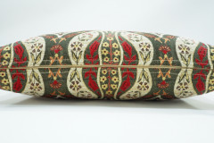 Fabric Pillow, Fabric Pillow 12x20, Beige Morocco Pattern Tulip Turkish Fabric Pillow, Decorative Pillow, Bohemian Pillow