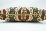 Fabric Pillow, Fabric Pillow 12x20, Beige Morocco Pattern Tulip Turkish Fabric Pillow, Decorative Pillow, Bohemian Pillow