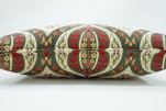 Fabric Pillow, Fabric Pillow 12x20, Beige Morocco Pattern Tulip Turkish Fabric Pillow, Decorative Pillow, Bohemian Pillow