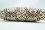 Fabric Pillow,Fabric Pillow 12x20,Beige Carnation Pattern Turkish Fabric Pillow,Decorative Pillow,Throw Pillow,Bohemian Pillow