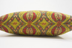 Fabric Pillow,Fabric Pillow 16x24,Pistachio Green Morocco Pattern Turkish Jacquard Fabric Pillow Cover,Chenille Bohemian Pillow