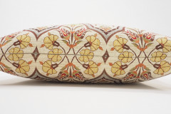 Fabric Pillow,Fabric Pillow 16x24,Beige Carnation Pattern Turkish Pattern Jacquard Fabric Pillow,Bohemian Pillow,Throw Pillow