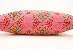 Fabric Pillow, Fabric Pillow 16x24, Pale Pink Topkapi Palace Tulip Pattern Turkish Jacquard  Fabric Pillow Cover, Throw Pillow