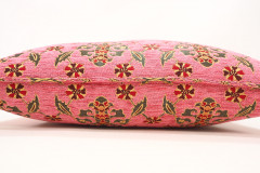 Fabric Pillow, Fabric Pillow 16x24, Pale Pink Topkapi Palace Tulip Pattern Turkish Jacquard  Fabric Pillow Cover, Throw Pillow