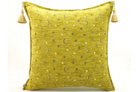 Fabric Pillow,Fabric Pillow 20x20,Pistachio Green Arabian Night Pattern Turkish Jacquard Fabric Pillow, Throw and Lumbar Pillows