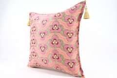 Fabric Pillow,Fabric Pillow 20x20, Pale Pink Tiger Eyes Pattern Turkish Jacquard Fabric Pillow Cover,Throw Pillow,Lumbar Pillows