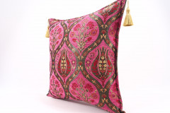 Fabric Pillow,Fabric Pillow 20x20, Mazenda Pink Morocco Pattern Turkish Jacquard Fabric Pillow Cover, Lumber Pillow, Sofa Pillow