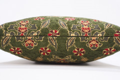 Fabric Pillow, Fabric Pillow 20x20,Moss Green Topkapi Palace Tulip Pattern Turkish Jacquard Fabric Pillow,Chenille Fabric Pillow