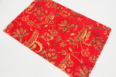 Place Mats, Table Linens 12x18, Red Caucasus Carnation Pattern Turkish Fabric Table Mast, Table Decoration, Home Living, Dining