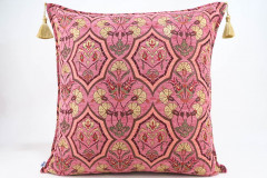 Fabric Pillow,Fabric Pillow 24x24,Pale Pink Carnation Pattern Turkish Jacquard Fabric Pillow Case,Decorative Throw Lumbar Pillow