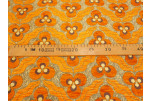 Upholstery Fabric, Turkish Fabric By the Meter, By the Yard, Orange Tiger Eye Pattern Chenille Upholstery Fabric