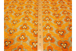 Upholstery Fabric, Turkish Fabric By the Meter, By the Yard, Orange Tiger Eye Pattern Chenille Upholstery Fabric