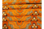 Upholstery Fabric, Turkish Fabric By the Meter, By the Yard, Orange Tiger Eye Pattern Chenille Upholstery Fabric