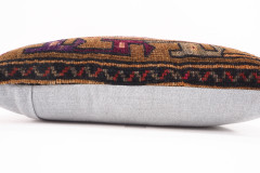 Carpet Pillow, ID 684, Carpet Rug Pillow 16x24, Turkish Rug Pillow, Handmade Pillow, Boho Pillow, Vintage Pillow, Rug Pillow