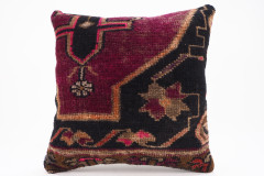 Carpet Pillow, Carpet Rug Pillow 18x18, Turkish Rug Pillow, Handmade Pillow, Boho Pillow, Vintage Pillow, Rug Pillow