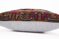 Carpet Pillow, Carpet Rug Pillow 18x18, Turkish Rug Pillow, Handmade Pillow, Boho Pillow, Vintage Pillow, Rug Pillow