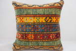 Carpet Pillow, ID 332, Carpet Rug Pillow 18x18, Turkish Rug Pillow, Handmade Pillow, Boho Pillow, Vintage Pillow, Rug Pillow