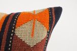 Kilim Pillow, ID 033, Kilim Pillow 16x16, Turkish Kilim Pillow, fabric kilim pillows, kilim pillow cover, decorative pillows