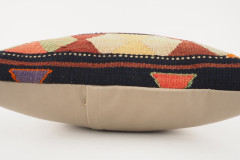 Kilim Pillow, ID 033, Kilim Pillow 16x16, Turkish Kilim Pillow, fabric kilim pillows, kilim pillow cover, decorative pillows