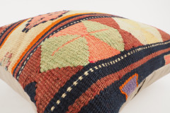 Kilim Pillow, ID 033, Kilim Pillow 16x16, Turkish Kilim Pillow, fabric kilim pillows, kilim pillow cover, decorative pillows