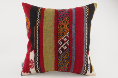 Kilim Pillow, ID 091, Kilim Pillow 16x16, Turkish Kilim Pillow, fabric kilim pillows, kilim pillow cover, decorative pillows