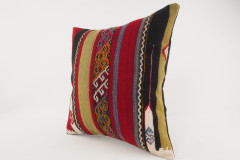 Kilim Pillow, ID 091, Kilim Pillow 16x16, Turkish Kilim Pillow, fabric kilim pillows, kilim pillow cover, decorative pillows