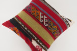 Kilim Pillow, ID 091, Kilim Pillow 16x16, Turkish Kilim Pillow, fabric kilim pillows, kilim pillow cover, decorative pillows