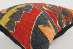 Kilim Pillow, ID 098, Kilim Pillow 16x16, Turkish Kilim Pillow, fabric kilim pillows, kilim pillow cover, decorative pillows