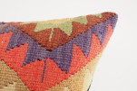 Kilim Pillow, ID 100, Kilim Pillow 16x16, Turkish Kilim Pillow, fabric kilim pillows, kilim pillow cover, decorative pillows