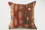 Kilim Pillow, ID 103, Kilim Pillow 16x16, Turkish Kilim Pillow, fabric kilim pillows, kilim pillow cover, decorative pillows