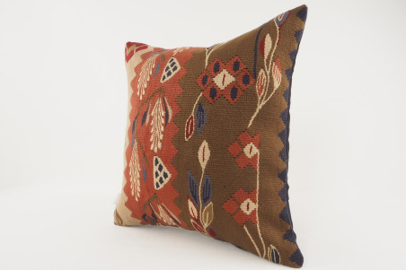 Kilim Pillow, ID 103, Kilim Pillow 16x16, Turkish Kilim Pillow, fabric kilim pillows, kilim pillow cover, decorative pillows