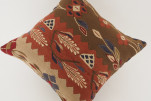 Kilim Pillow, ID 103, Kilim Pillow 16x16, Turkish Kilim Pillow, fabric kilim pillows, kilim pillow cover, decorative pillows